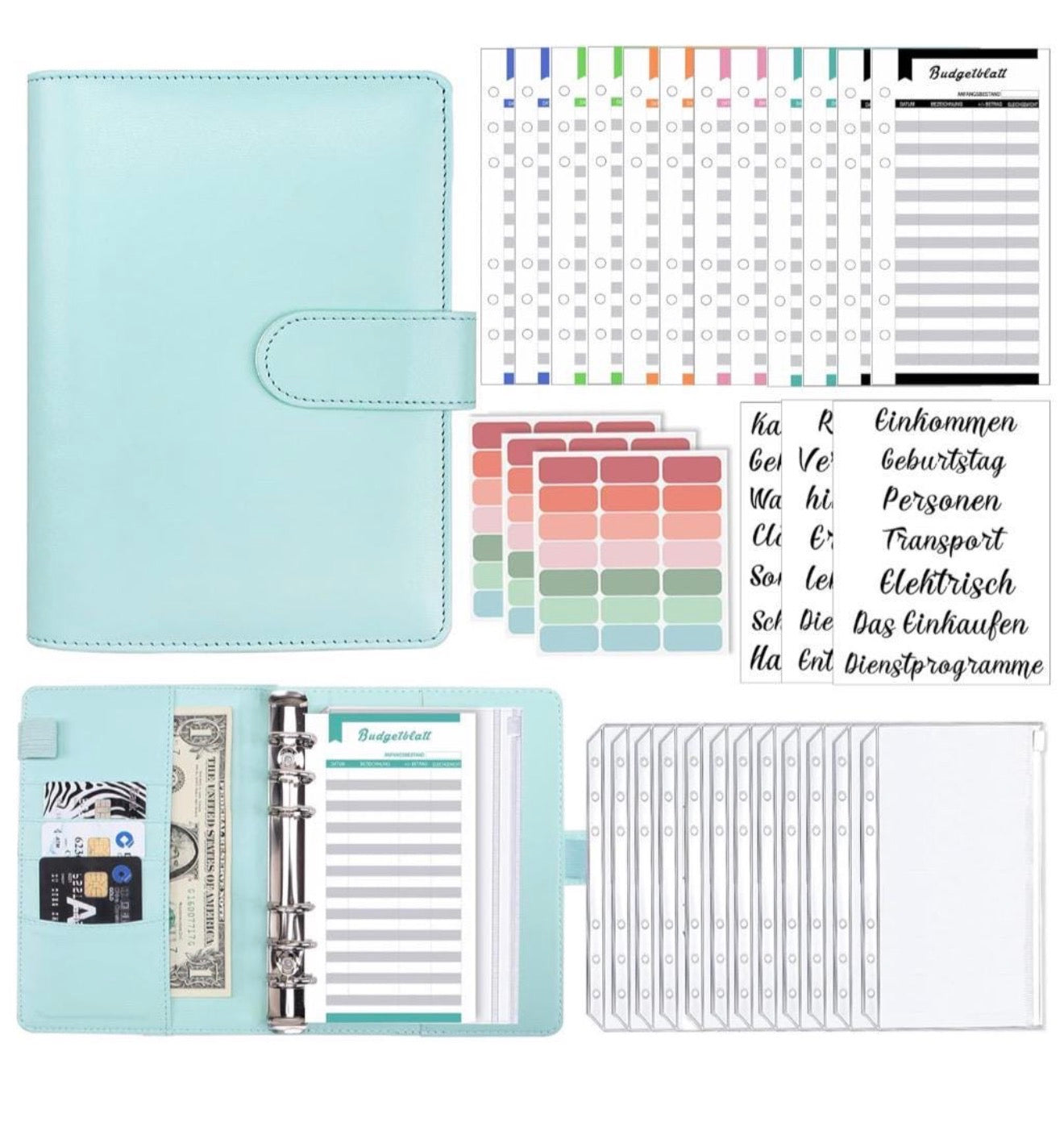 A6 Binder Budget Planner Deutsch / personalisiert