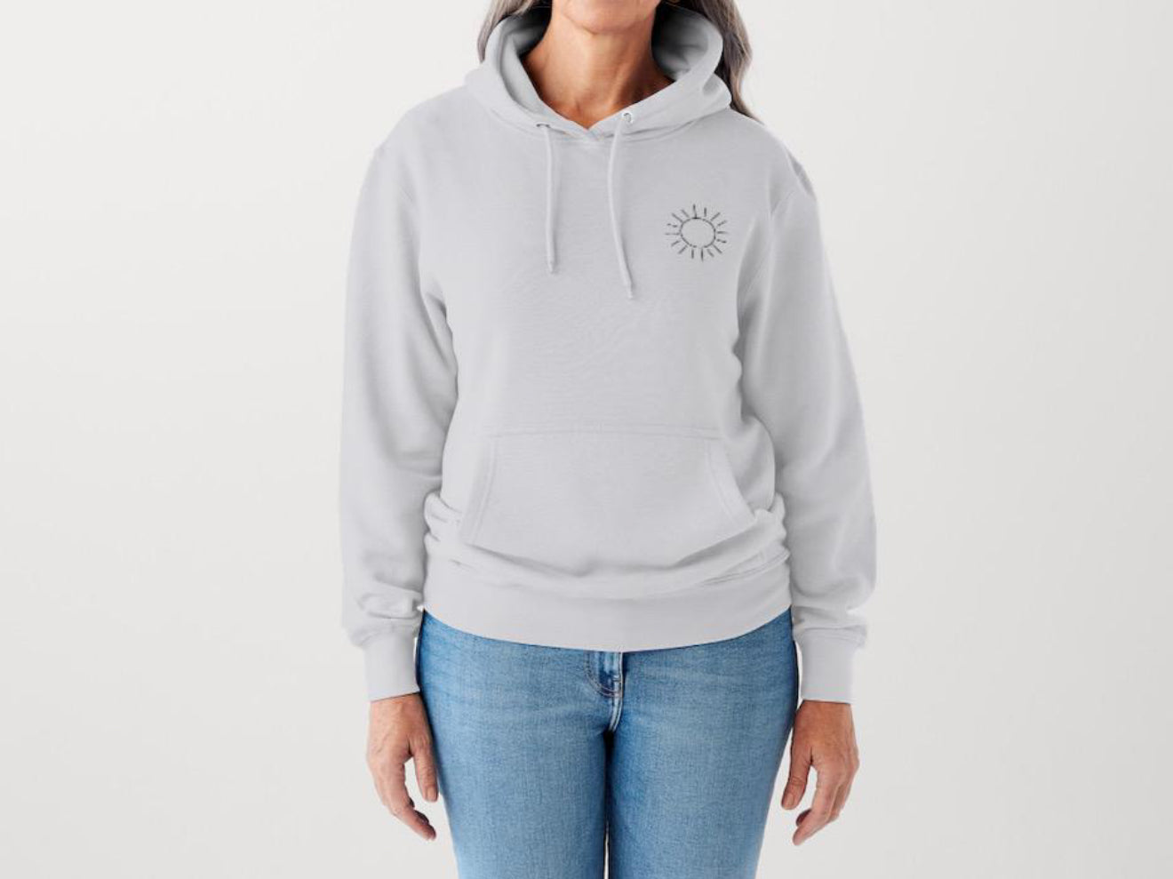 Kapuzenpullover mit  Sonnen Druck