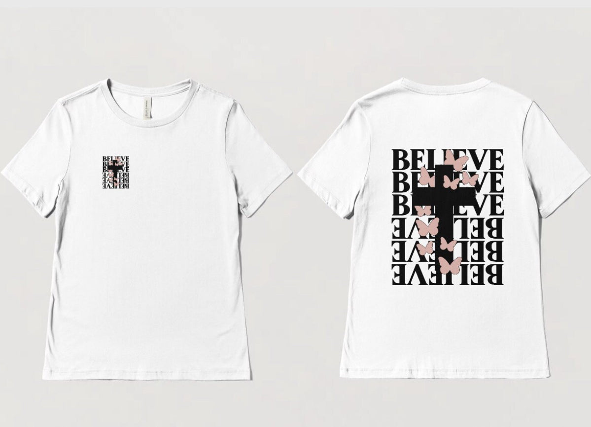 Damen T-Shirt - Believe